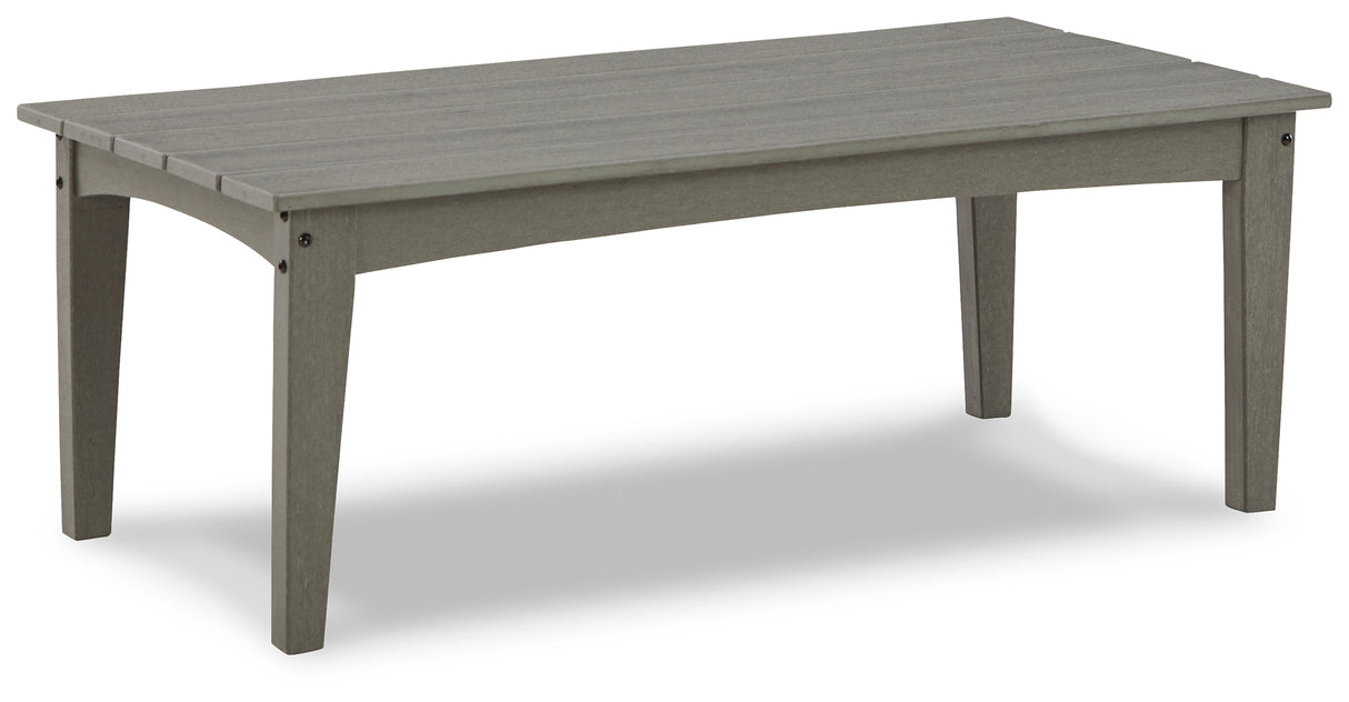 Visola Outdoor Coffee Table with 2 End Tables in Gray - PKG009514