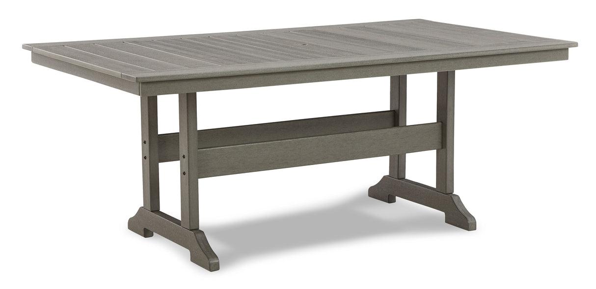 Visola Outdoor Dining Table and 4 Chairs in Gray - PKG011416