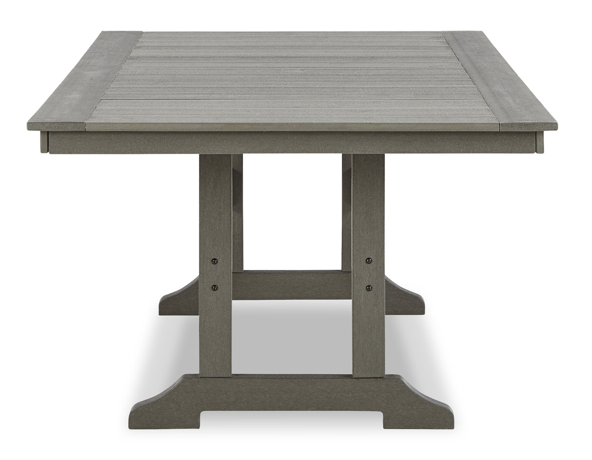 Visola Outdoor Dining Table and 4 Chairs in Gray - PKG011416