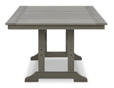 Visola Outdoor Dining Table and 4 Chairs in Gray - PKG011416