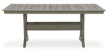 Visola Outdoor Dining Table and 6 Chairs in Gray - PKG011417