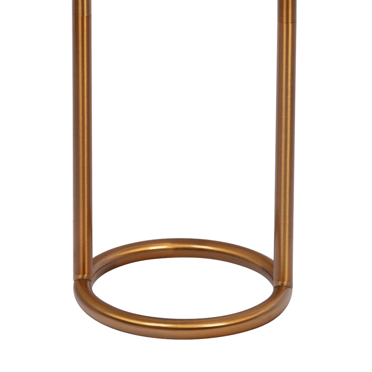 Vivid Brass Ring Base Floor Lamp with Large White Drum Shade - FLL03702101