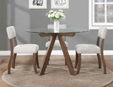 Wade 48-inch Glass Top 5-Piece Dining Set(Table & 4 Side Chairs) from Steve Silver - Luna Furniture