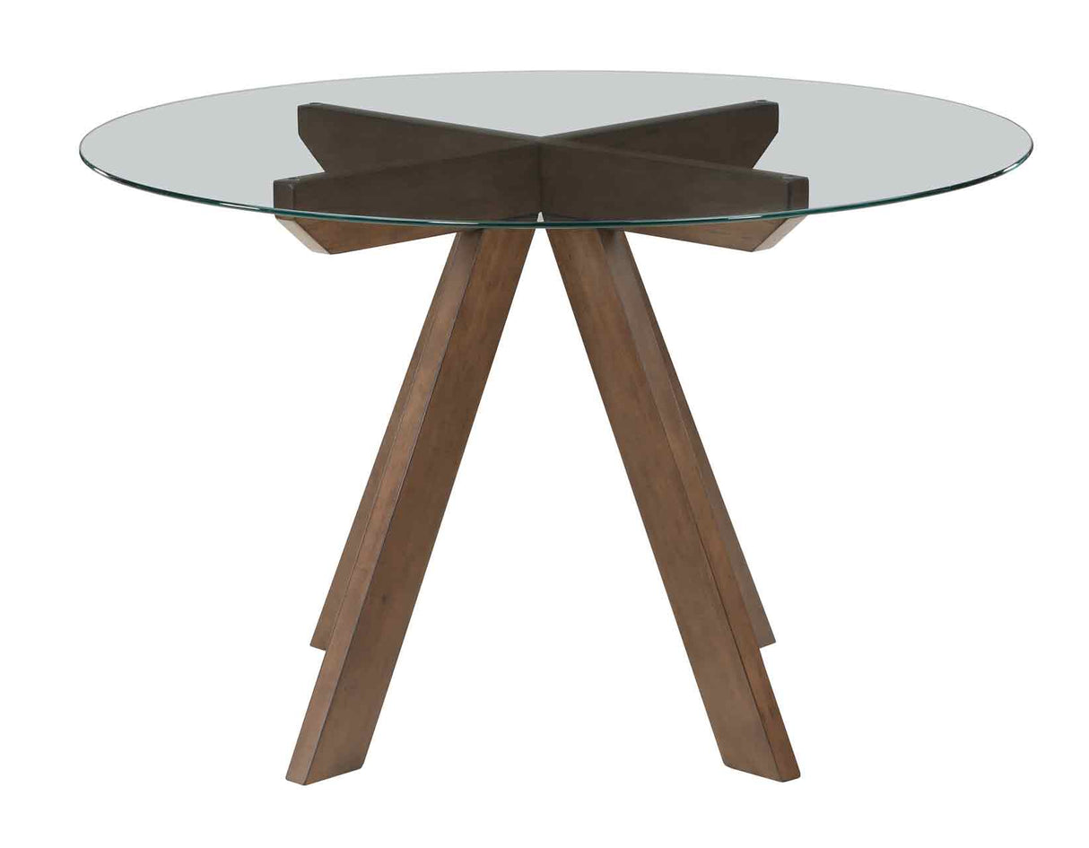 Wade 48-inch Round Glass-Top Dining Table from Steve Silver - Luna Furniture