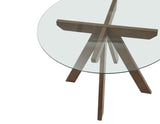 Wade 48-inch Round Glass-Top Dining Table from Steve Silver - Luna Furniture