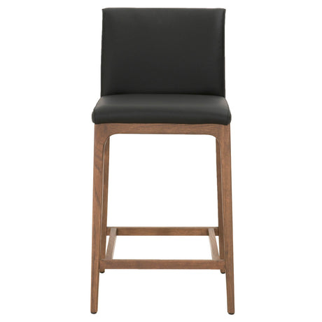 Alex Counter Stool in Sable Top Grain Leather, Walnut - 5144CS.SAB/WAL