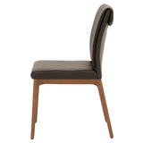 Alex Dining Chair in Sable Top Grain Leather, Walnut, Set of 2 - 5144.SAB/WAL