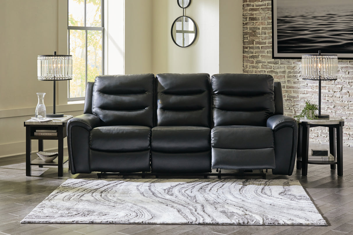 Warlin Sofa, Loveseat and Recliner in Black - PKG013184