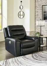 Warlin Sofa, Loveseat and Recliner in Black - PKG013184