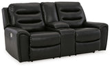 Warlin Sofa, Loveseat and Recliner in Black - PKG013184