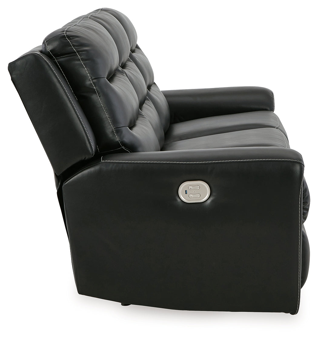 Warlin Sofa, Loveseat and Recliner in Black - PKG013184