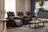 Warnerton 3-Piece Home Theater Seating in Chocolate - PKG010450