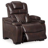 Warnerton 3-Piece Home Theater Seating in Chocolate - PKG010450