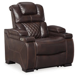 Warnerton 3-Piece Home Theater Seating in Chocolate - PKG010450