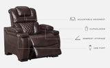 Warnerton 3-Piece Home Theater Seating in Chocolate - PKG010450