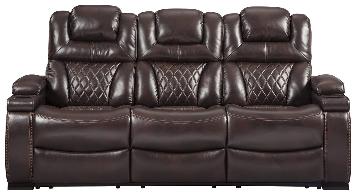 Warnerton Sofa and Recliner in Chocolate - PKG014069