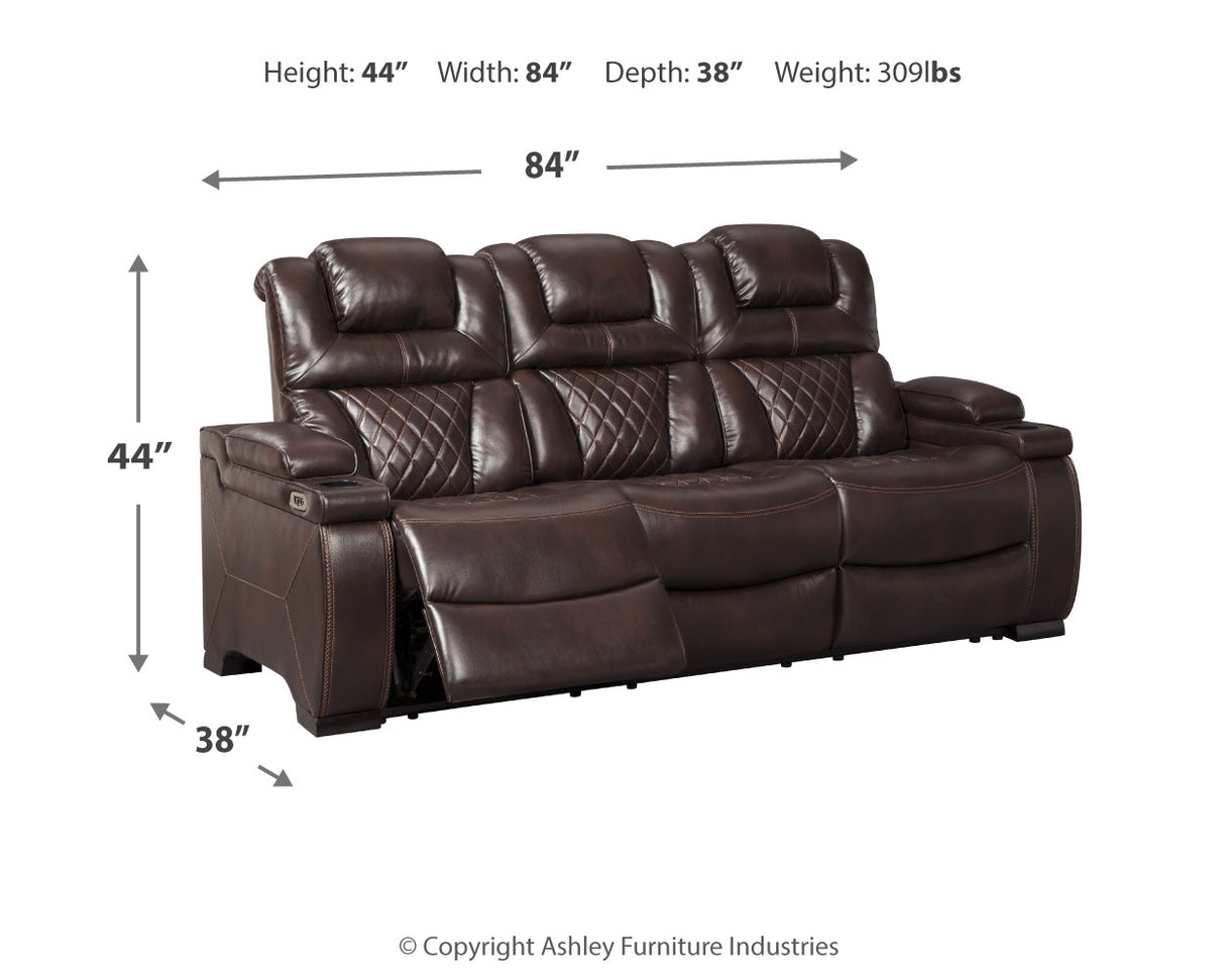 Warnerton Sofa and Recliner in Chocolate - PKG014069