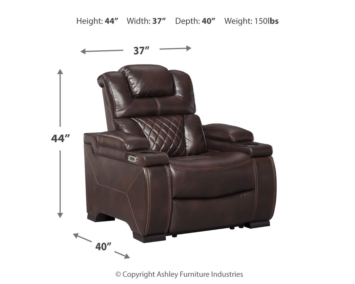 Warnerton Sofa and Recliner in Chocolate - PKG014069