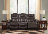 Warnerton Sofa and Recliner in Chocolate - PKG014069