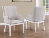 Warren Arm Chair, White from Steve Silver - Luna Furniture