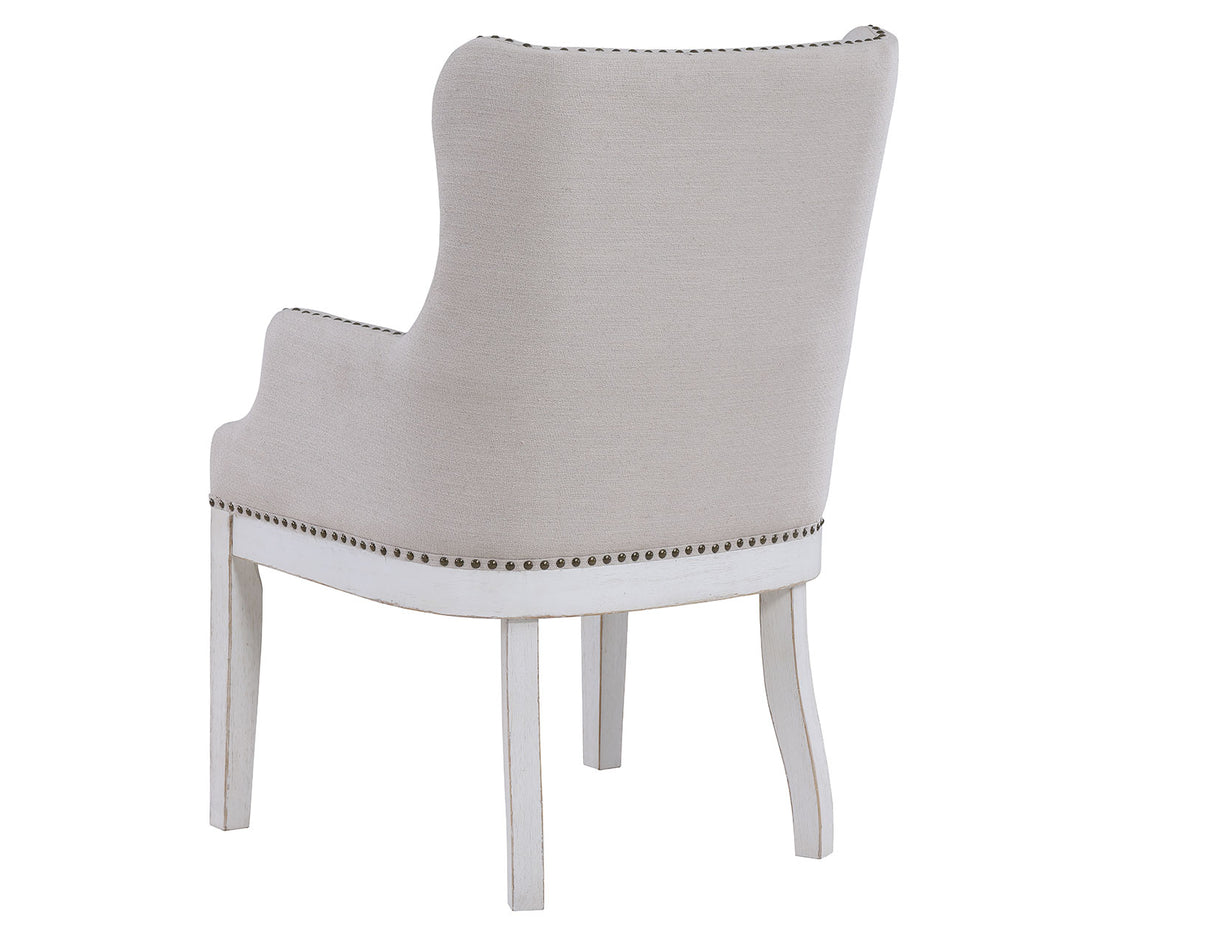 Warren Arm Chair, White from Steve Silver - Luna Furniture