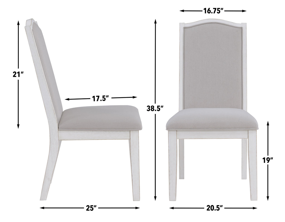 Warren Side Chair, White from Steve Silver - Luna Furniture