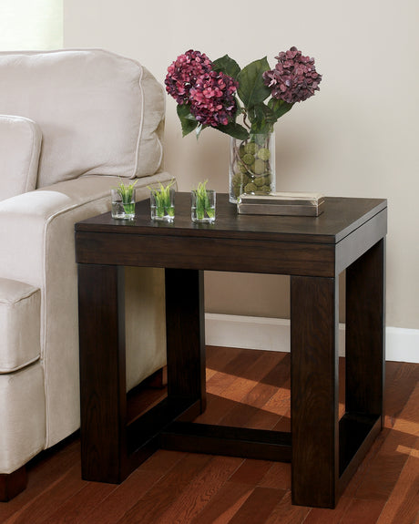 Watson 2 End Tables in Dark Brown - PKG008511