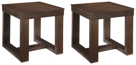 Watson 2 End Tables in Dark Brown - PKG008511