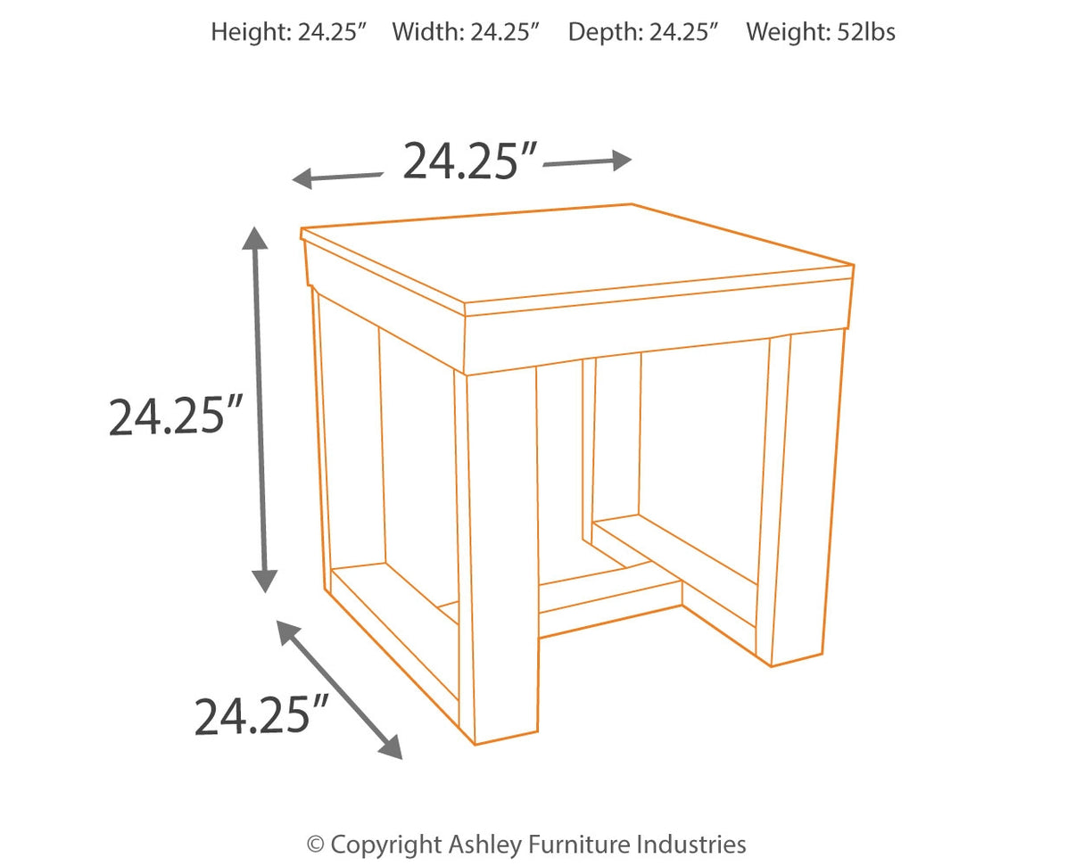 Watson 2 End Tables in Dark Brown from Ashley - Luna Furniture