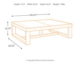 Watson Coffee Table with 1 End Table in Dark Brown - PKG008775