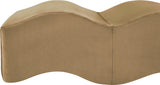 Wave Velvet Upholstered Bench in Beige from Meridian - Luna Furniture