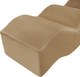 Wave Velvet Upholstered Bench in Beige from Meridian - Luna Furniture