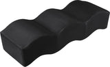 Wave Velvet Upholstered Bench in Black from Meridian - Luna Furniture