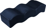 Wave Velvet Upholstered Bench in Blue from Meridian - Luna Furniture