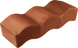 Wave Velvet Upholstered Bench in Cognac from Meridian - Luna Furniture