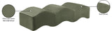 Wave Velvet Upholstered Bench in Green from Meridian - Luna Furniture