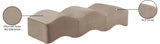 Wave Velvet Upholstered Bench in Taupe from Meridian - Luna Furniture