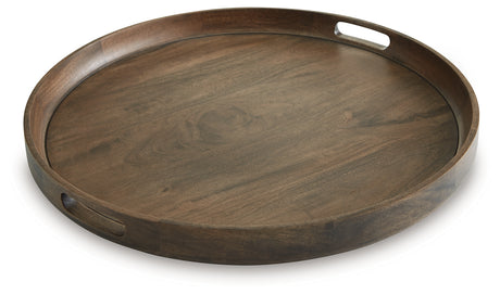 Webbworth Gray Brown Tray from Ashley - Luna Furniture