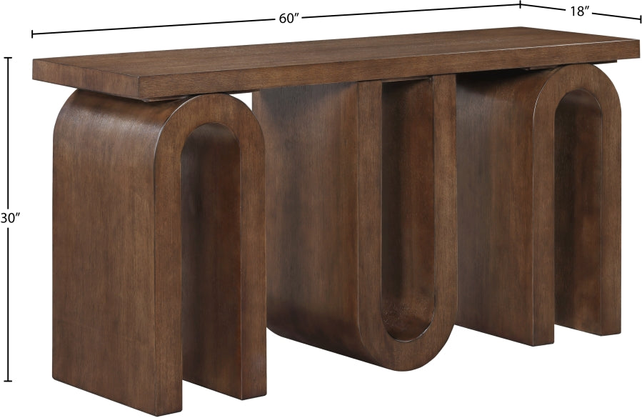 Westbourne Console Table Brown from Meridian - Luna Furniture