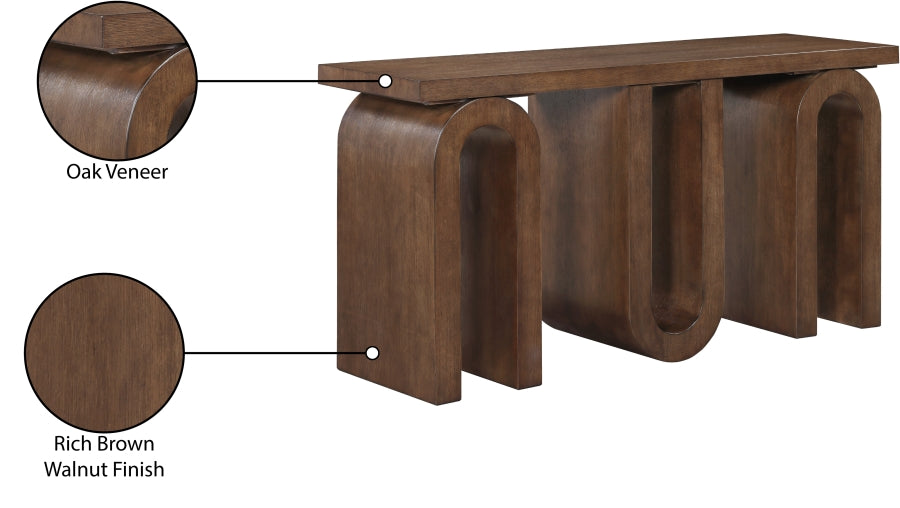 Westbourne Console Table Brown from Meridian - Luna Furniture