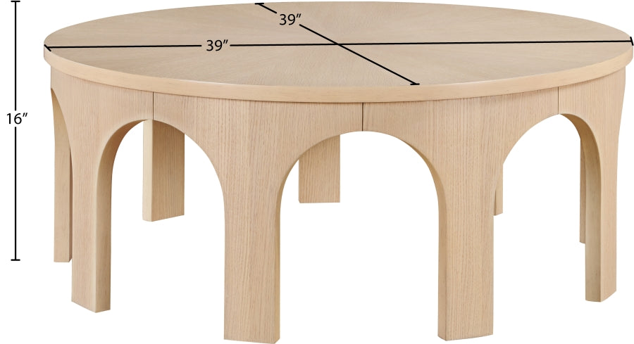 Westfield Coffee Table Natural from Meridian - Luna Furniture