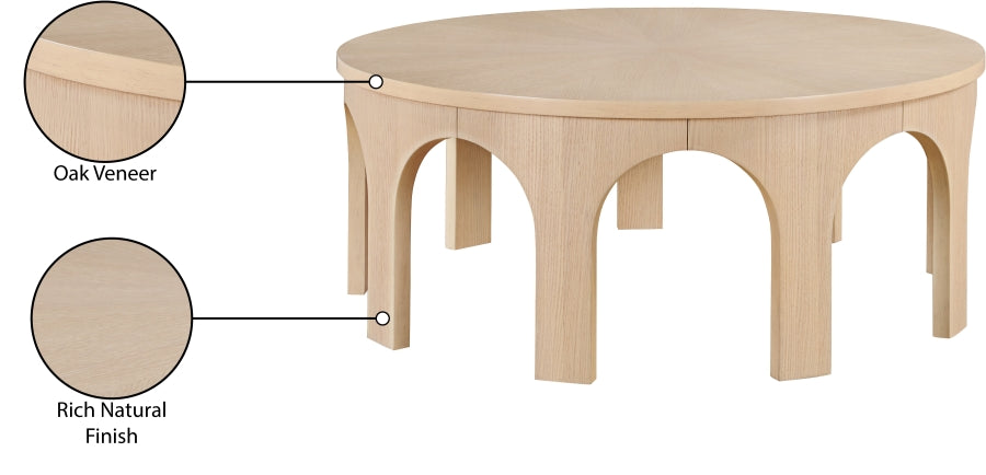 Westfield Coffee Table Natural from Meridian - Luna Furniture