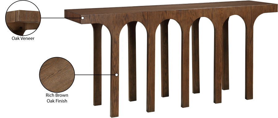 Westfield Console Table Brown from Meridian - Luna Furniture