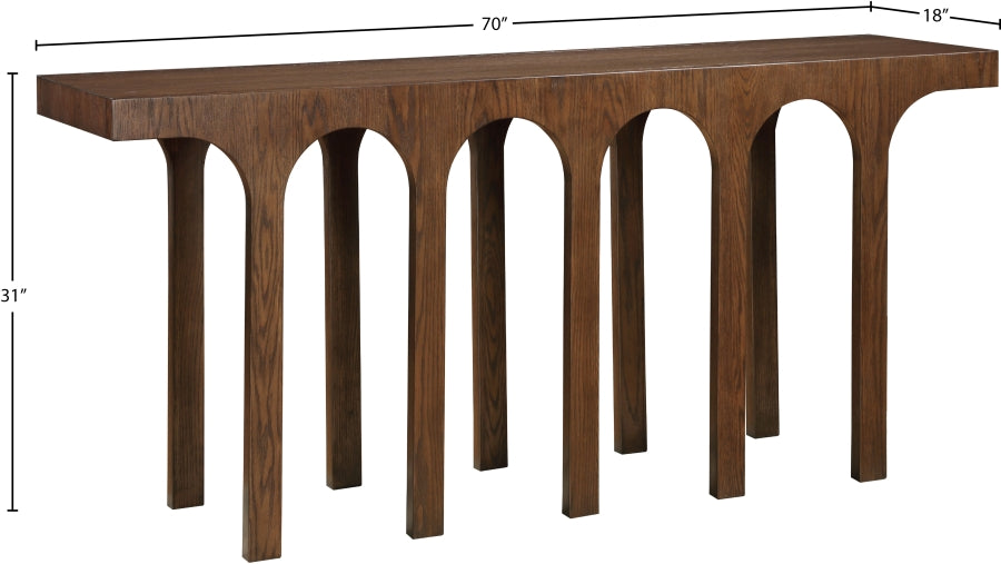 Westfield Console Table Brown from Meridian - Luna Furniture