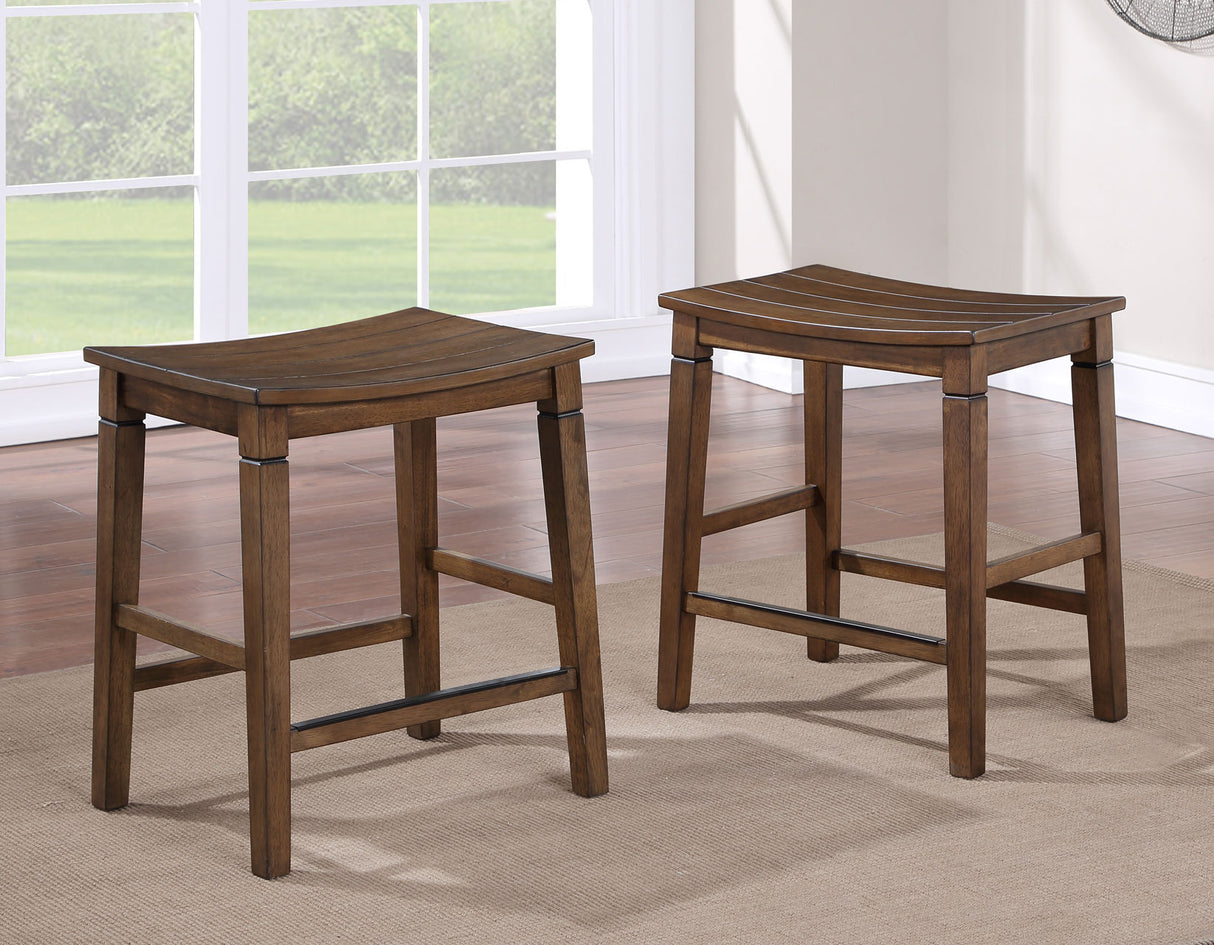 Westlake 5-Pack Counter Set, Brown(Counter Table & 4 Counter Stools) - WS5000B