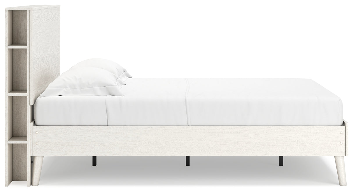 Aprilyn Full Bookcase Bed with Dresser and 2 Nightstands in White from Ashley - Luna Furniture