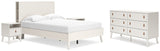 Aprilyn Full Bookcase Bed with Dresser and 2 Nightstands in White from Ashley - Luna Furniture