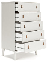 Aprilyn Full Bookcase Bed with Dresser and Chest in White from Ashley - Luna Furniture