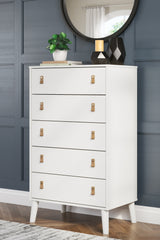 Aprilyn Full Bookcase Bed with Dresser and Chest in White from Ashley - Luna Furniture