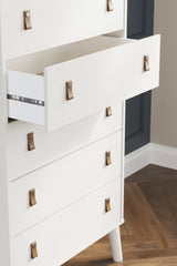 Aprilyn Full Bookcase Bed with Dresser and Chest in White from Ashley - Luna Furniture